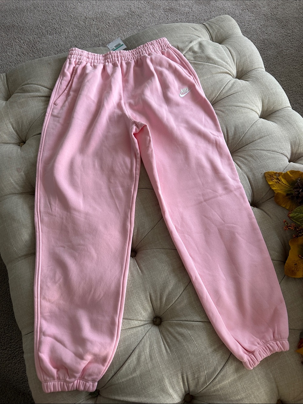 Nike Kids Light Pink Fleece Joggers